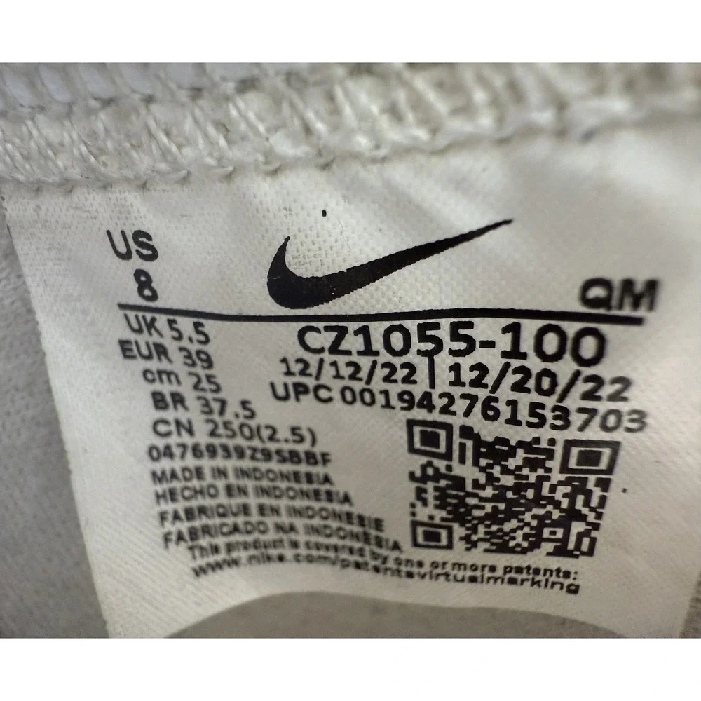 Nike Blazer Mid 77 Womens 8 White Black‎ CZ1055-100